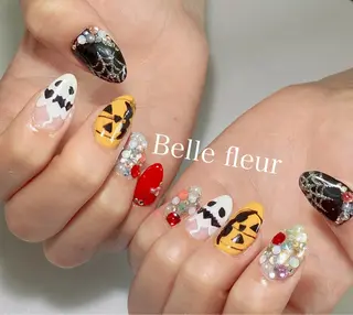 セミロング ネイル Belle fleurのネイルデザイン