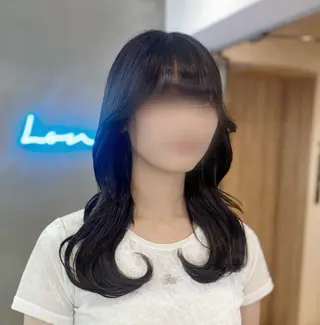 セミロング 🎀縮毛矯正🎀 ツヤ髪⭐️/RUI♡のヘアスタイル