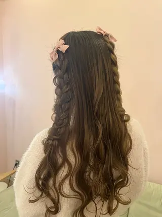 ロング ヘアアレンジ メンズパーマ・ 外川生純美ೀ🌝のヘアスタイル