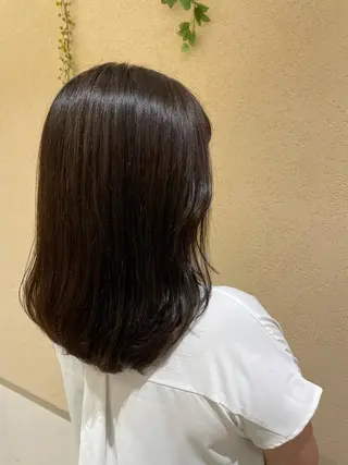 ミディアム カラー シャドールーツ美容師 篠原康太のヘアスタイル