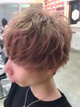 ショート カラー パーマ 浦山 和之のヘアスタイル
