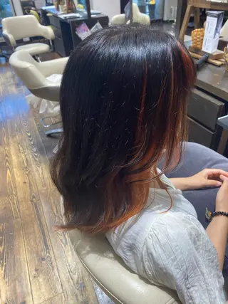 ロング カラー 艶カラー/ レイヤー/あいりのヘアスタイル