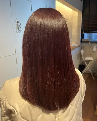 ミディアム カラー/ブリーチ 岸谷真幸のヘアスタイル