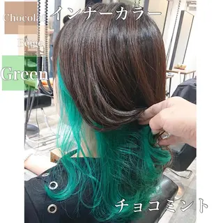 ミディアム カラー ACROあべの店所属・艶カラー/インナー /グラデ/大西小百合のヘアスタイル