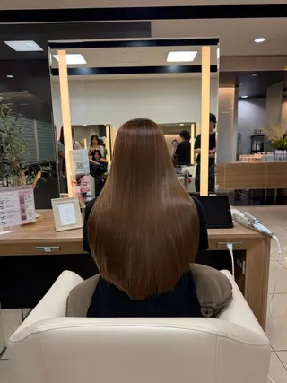 ロング 艶カラー/ベージュ カラー/tuburaのヘアスタイル