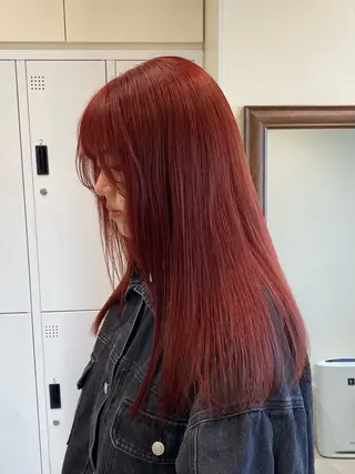 ロング カラー 暖色カラー /ヘアアレンジ/花鈴のヘアスタイル