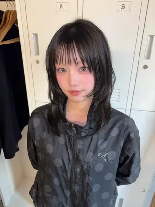 ミディアム 韓国レイヤーカット/ 酸性縮毛矯正MIKUのヘアスタイル