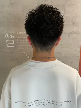 ショート パーマ 田中 清司のヘアスタイル