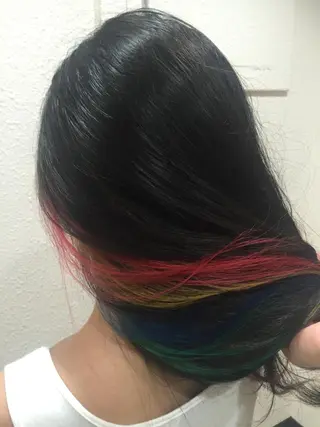 ロング カラー パーマ ヘアアレンジ メンズ キッズ ネイル マツエク・マツパ 新宿/髪質改善/ 美髪矯正✨浅江通友のヘアスタイル