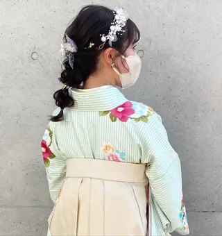 セミロング モリモト サナのヘアスタイル