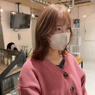 ミディアム カラー nameless miichiのヘアスタイル