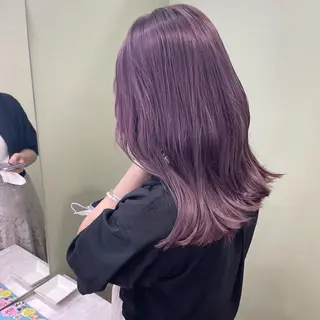 ミディアム rina／ベージュ ワンホン/韓国ヘアのヘアスタイル