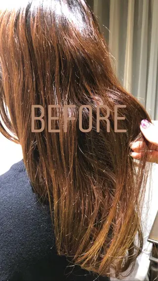 カラー 梅田ハイトーン チダ ヒナノのヘアスタイル