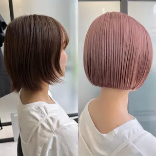 ショート SALOWIN心斎橋Suite店所属・ブリーチ毛にもできる 縮毛矯正|鷹司郎のヘアスタイル