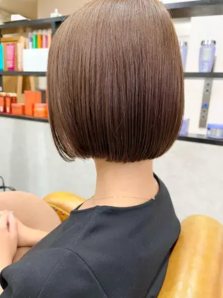 ショート カラー パーマ ヘアアレンジ Riposo.所属・✨艶髪✨ 奈須晴香のヘアスタイル