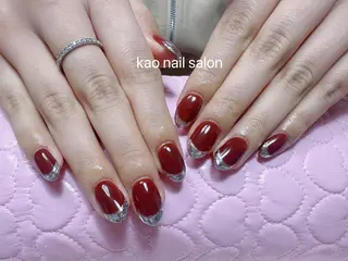 ネイル kao nail マグネット/長さだしのネイルデザイン