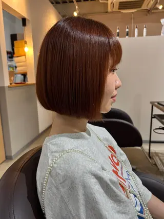 ショート ブリーチカラー🤍 髪質改善🌟のヘアスタイル