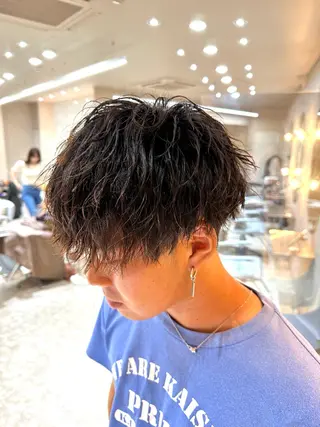 パーマ メンズ 心斎橋本町メンズ 美容師ユースケのヘアスタイル