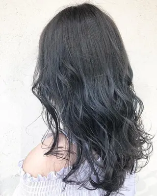 カラー シールエクステ/ ハイトーンカラーのヘアスタイル