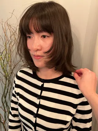 ミディアム 似合わせカット 🌿‬しゃらのヘアスタイル