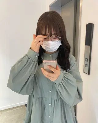 ロング カラー 広島/わかな/ヘア セット/オリーブのヘアスタイル