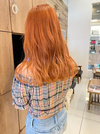 ロング カラー riho/ブリーチ/ デザインカラー/辻堂のヘアスタイル