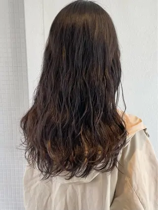 ロング パーマ ヘアアレンジ 坂尻 嘉珠也のヘアスタイル