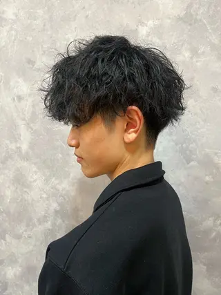 パーマ メンズ 西新/siohair 似合わせ/石尾刻矢のヘアスタイル