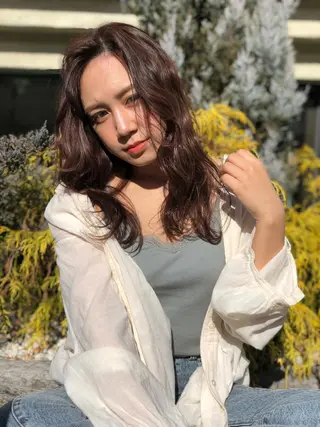 ロング カラー パーマ ifh iizuka 高橋庸太のヘアスタイル