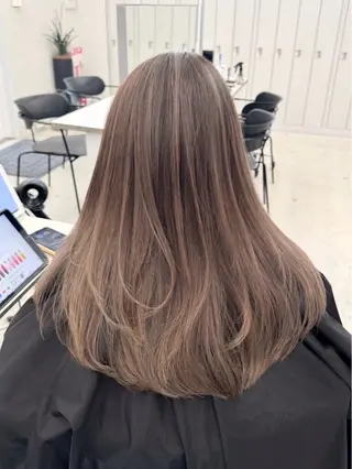 ミディアム カラー パーマ ✨レイヤーカット/透 名感カラー特化✨のヘアスタイル