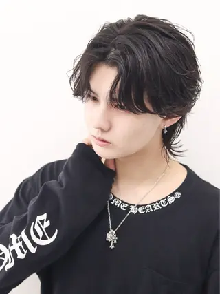 セミロング カラー パーマ ヘアアレンジ メンズ メンズ特化❤️🔥 RIKU❤️🔥のヘアスタイル