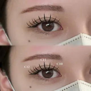 マツエク・マツパ GLOSS Rinのマツエク・マツパデザイン