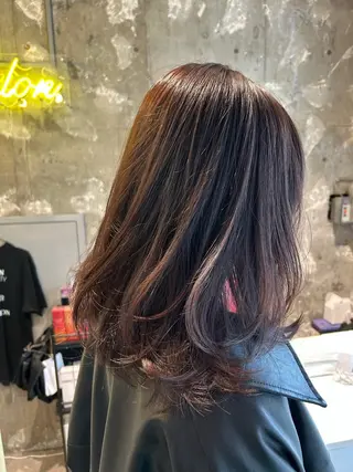 ミディアム ano @anomukuiのヘアスタイル