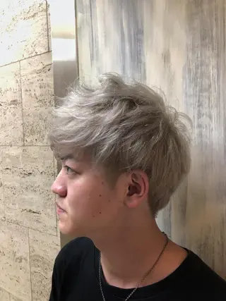 ショート カラー メンズ ALLEN hair 京橋店のヘアスタイル