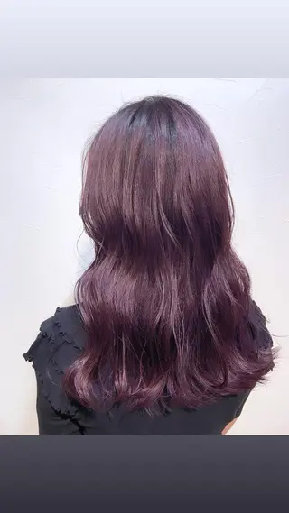 セミロング カラー ♡ma ki♡のヘアスタイル