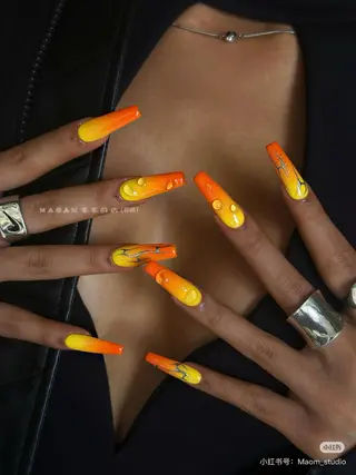 ロング west coast スカルプ専門店のネイルデザイン