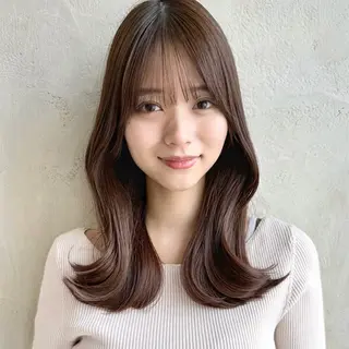 ロング 新宿/レイヤー 顔周りカット溝手優太のヘアスタイル