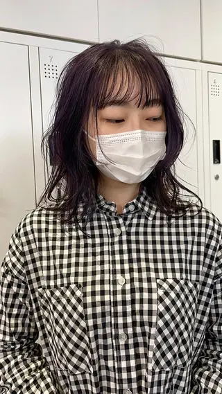 ミディアム カラー 🇰🇷カルマパーマ kaito🇰🇷のヘアスタイル