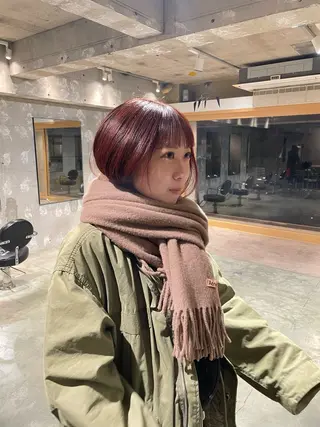 ミディアム カラー Qin shaire salon 原宿所属・🌿パーマ/ボブ/ レイヤー/Mikiのヘアスタイル