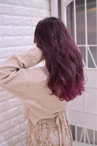 ロング カラー ハイトーンカラー RYUのヘアスタイル