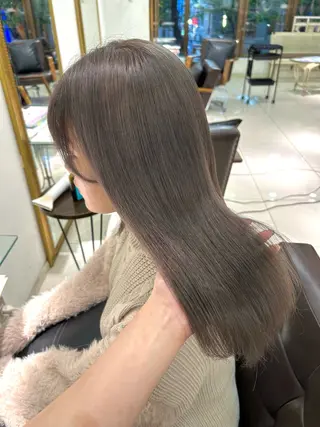 セミロング 🩶透明感カラー/ うる艶/nanakoのヘアスタイル