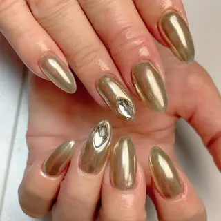 セミロング ネイル 下妻市ﾈｲﾙｻﾛﾝ M_styleのネイルデザイン