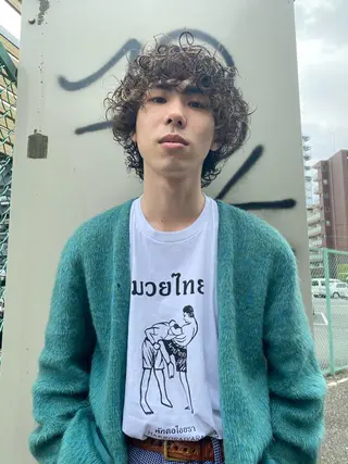 カラー パーマ ヘアアレンジ メンズ パーマ指名No1 /namiのヘアスタイル