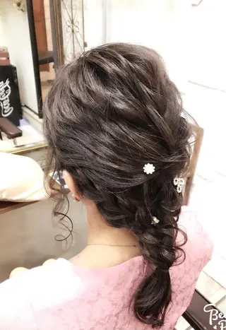 セミロング まつパ・ヘアセット ♡Chinami♡のマツエク・マツパデザイン