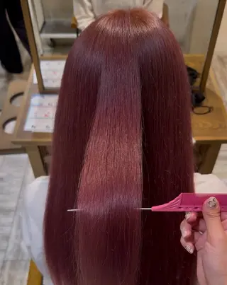 ロング 福田花音/スタイリ スト兼任アイリストのヘアスタイル