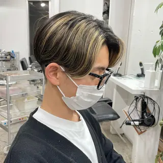 カラー メンズ fifth所属・センターパート／マッ シュ／パーマ　あさみのヘアスタイル