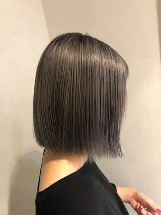 ミディアム カラー bococa りんのヘアスタイル