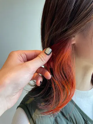 ミディアム 切りっぱなしボブ/ 蒲生四丁目/伊藤瑠唯のヘアスタイル