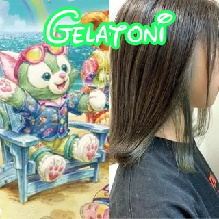 ミディアム カラー 縮毛矯正/髪質改善 /韓国風　山川春輝のヘアスタイル