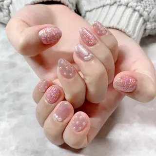 ネイル マジョリカ ブルーのネイルデザイン